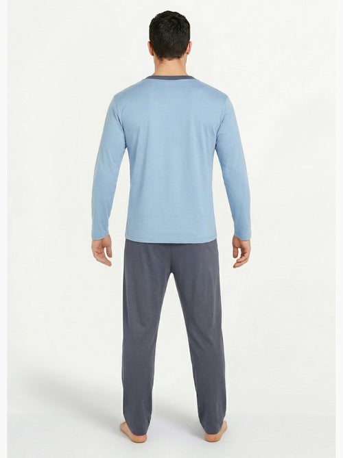 Pyjama coton bicolore - Afibel - Kiabi