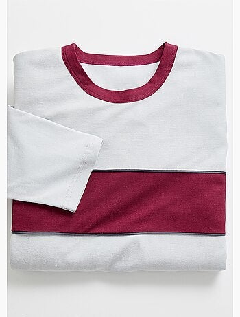 Pyjama coton bicolore