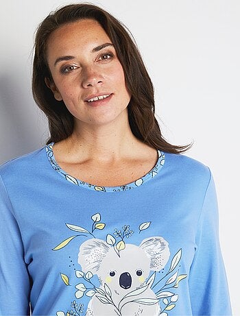 Pyjama coton imprimé motif koala - Afibel