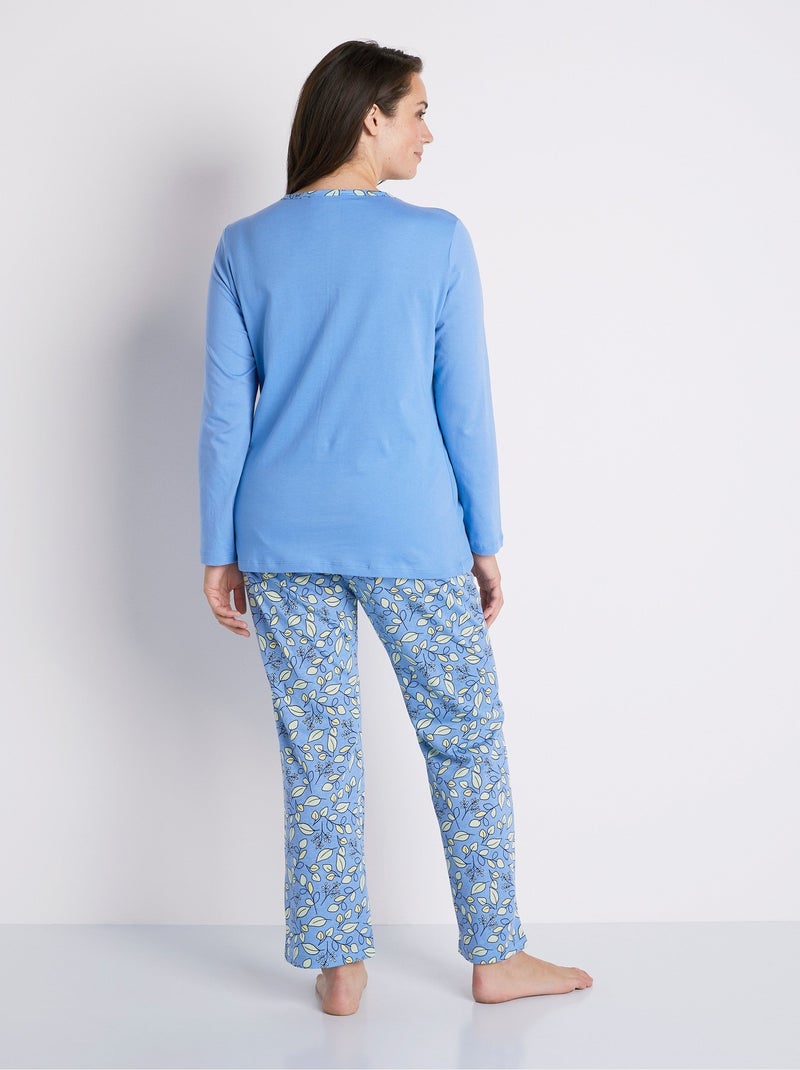 Pyjama coton imprimé motif koala Bleu - Kiabi