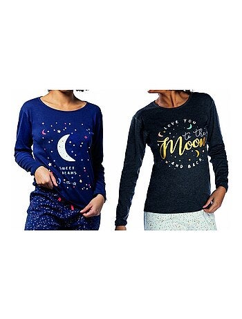 Pyjama COTON MELISSA BROWN - Pack de 2
