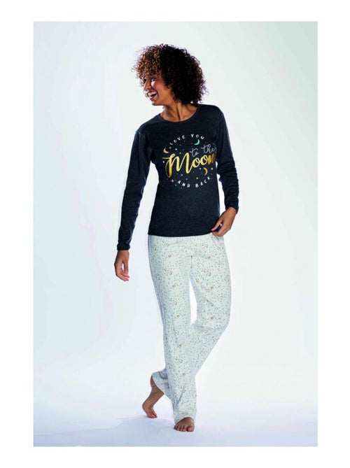 Pyjama COTON MELISSA BROWN - Pack de 2 - Kiabi