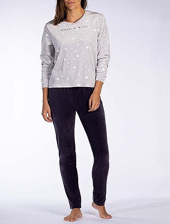 Pyjama COTON MELISSA BROWN - Pack de 2