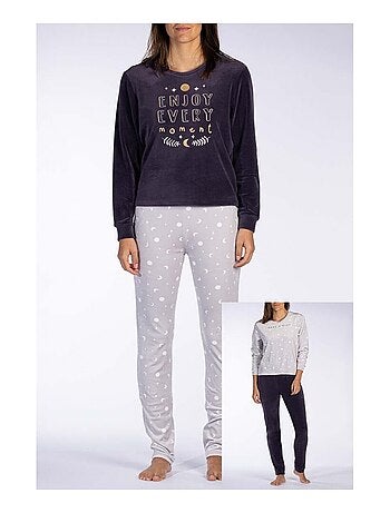 Pyjama COTON MELISSA BROWN - Pack de 2