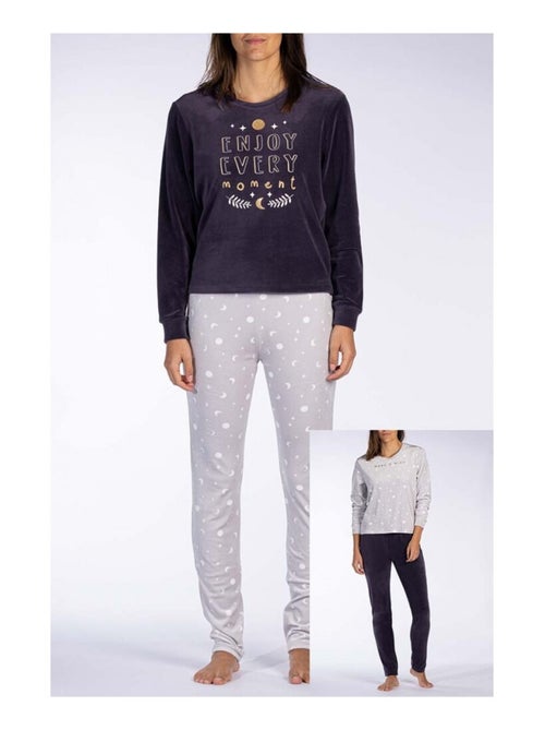 Pyjama COTON MELISSA BROWN - Pack de 2 - Kiabi