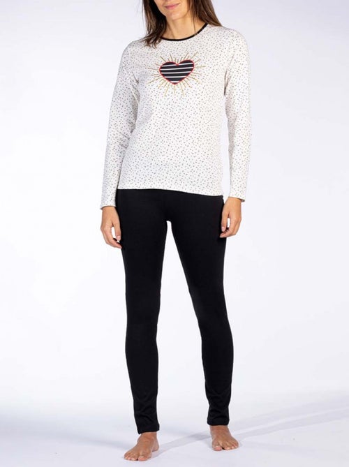 Pyjama COTON MELISSA BROWN - Pack de 2 - Kiabi