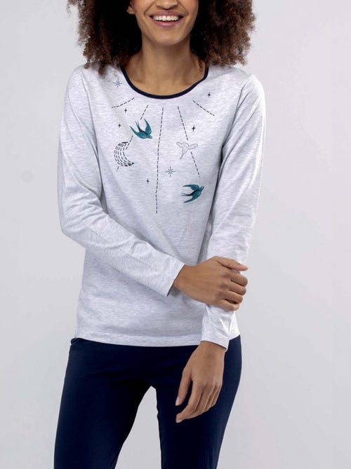 Pyjama COTON MELISSA BROWN - Pack de 2 - Kiabi