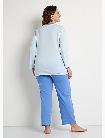 Pyjama coton motif manches longues - lot de 2 - Afibel