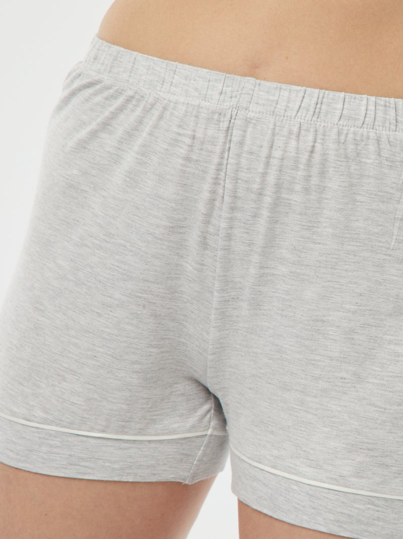 Pyjama court - 2 pièces GRIS - Kiabi