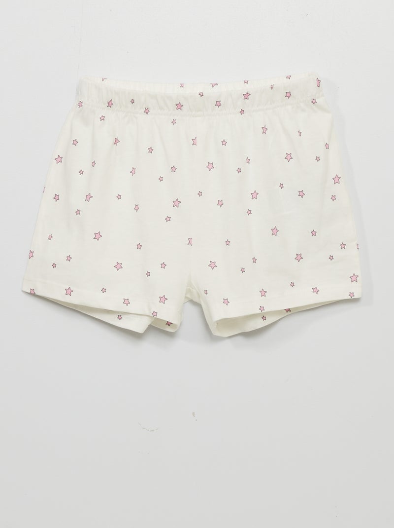 Pyjama court - imprimé 'licorne' - 2 pièces Rose licorne - Kiabi