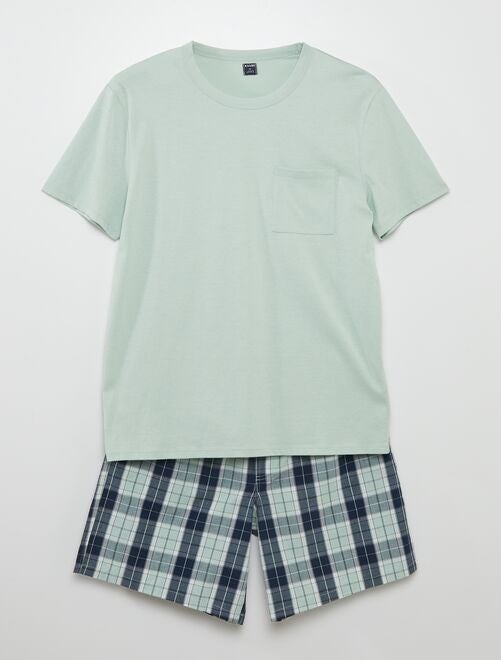 Pyjama court - short + tee-shirt - 2 pièces - Kiabi
