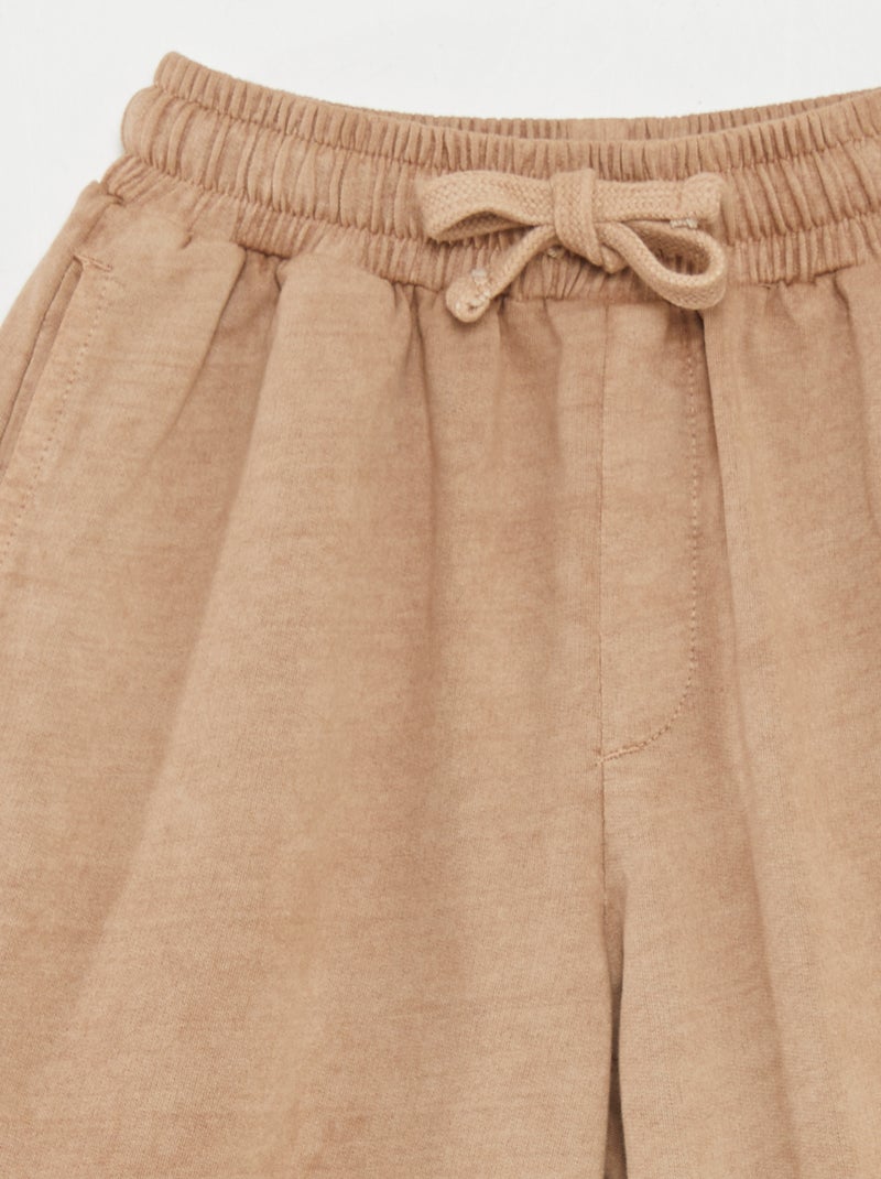 Pyjama court - tee-shirt + bermuda - 2 pièces terracotta - Kiabi