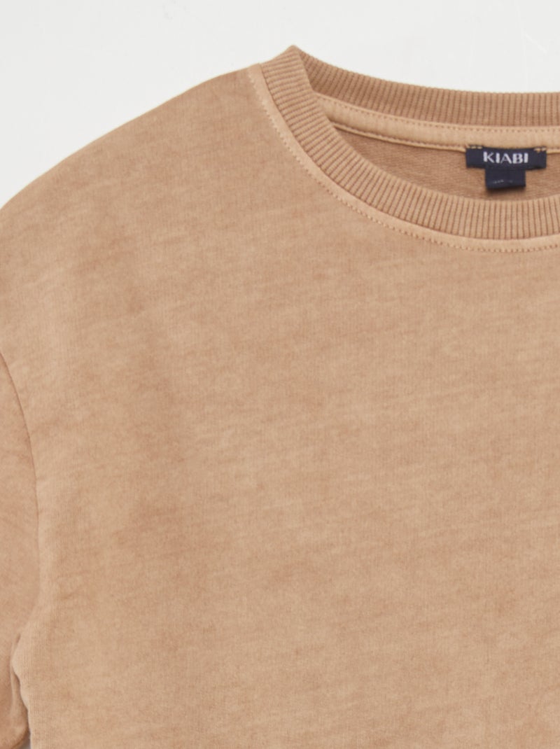 Pyjama court - tee-shirt + bermuda - 2 pièces terracotta - Kiabi