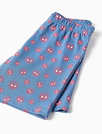 Pyjama court avec imprimé qui brille dans le noir Spider-Man