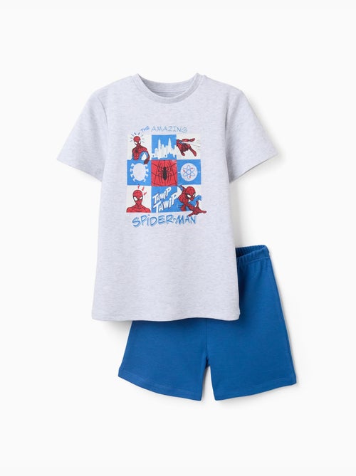 Pyjama court avec imprimé Spider-Man qui brille dans le noir - Kiabi Pyjama court avec imprimé Spider-Man qui brille dans le noir - Kiabi