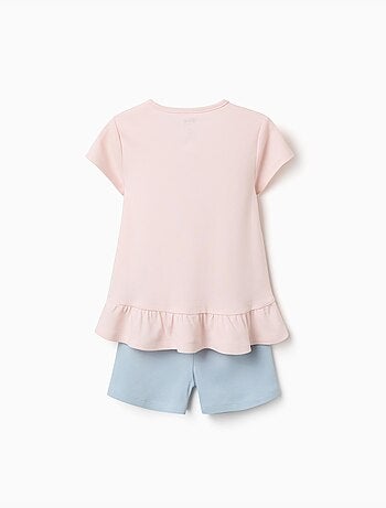 Pyjama court avec imprimé Stitch qui brille dans le noir