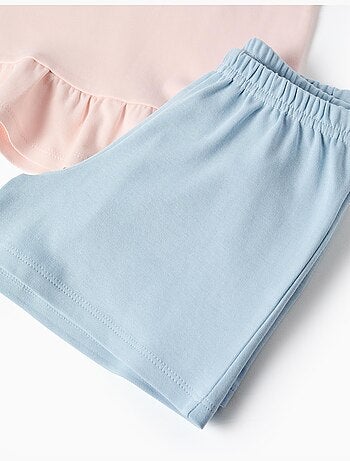 Pyjama court avec imprimé Stitch qui brille dans le noir
