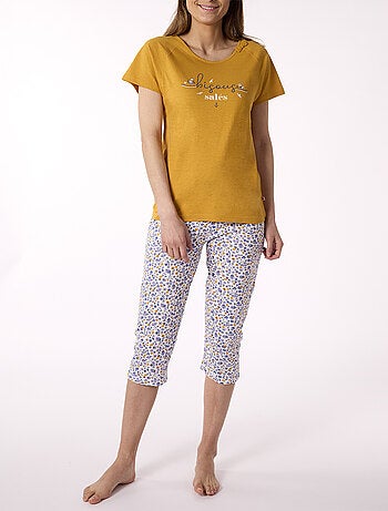 Pyjama court AZUR Jaune - DODO