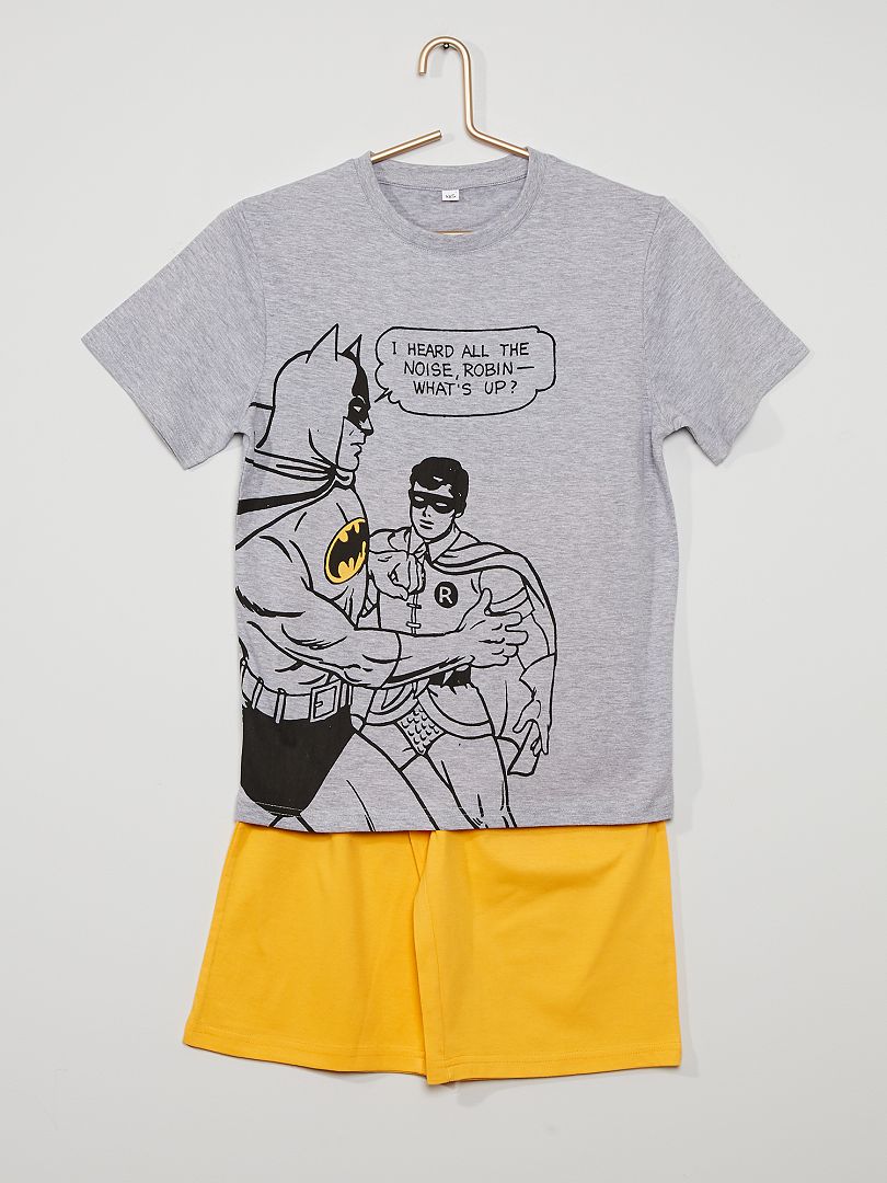 Pyjama court "Batman" de DC Comics gris - Kiabi