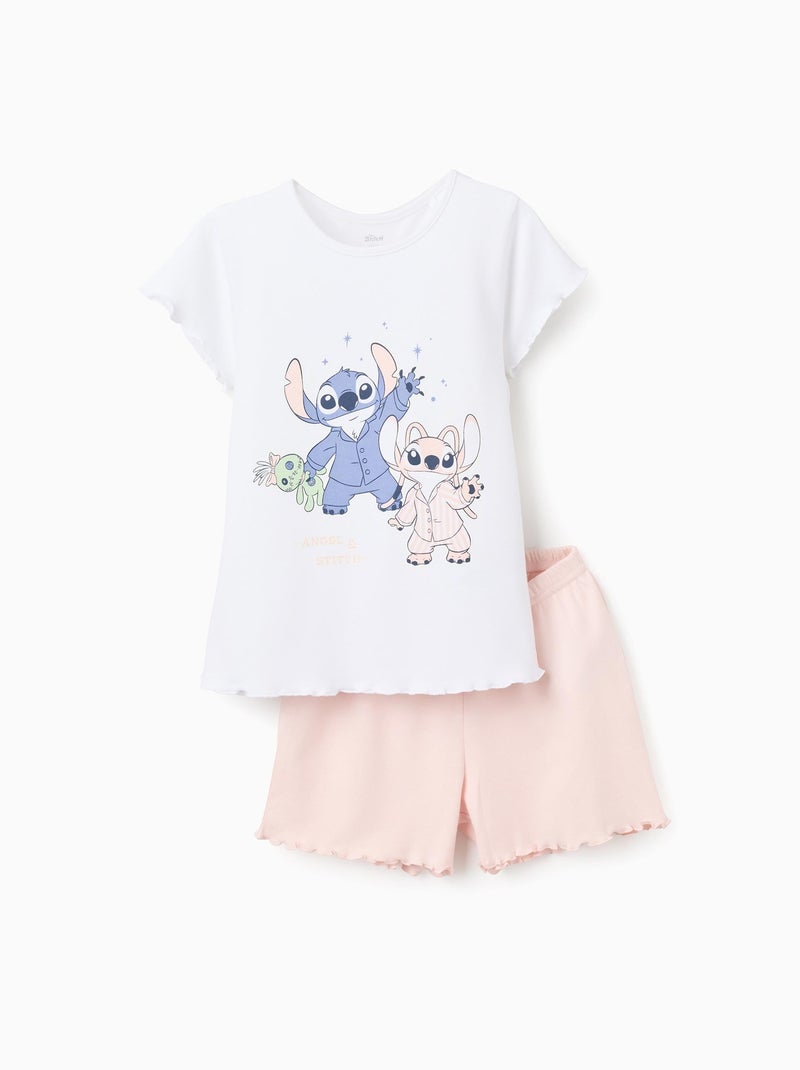 Pyjama Court Brille dans le Noir Lilo et Stitch Blanc - Kiabi