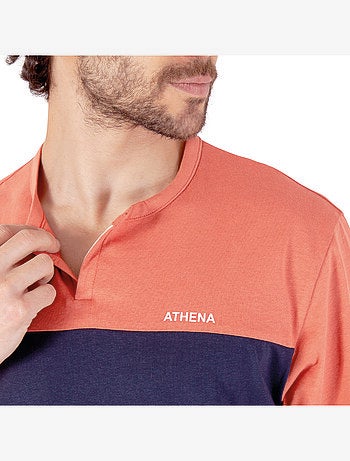 Pyjama court col ouvert homme coton issu de l'agriculture biologique Athena