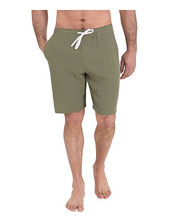 Pyjama court col rabat homme Easy coton Athena