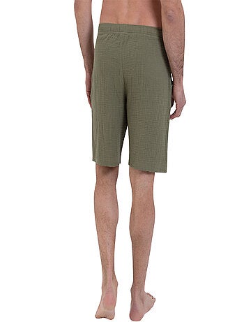 Pyjama court col rabat homme Easy coton Athena