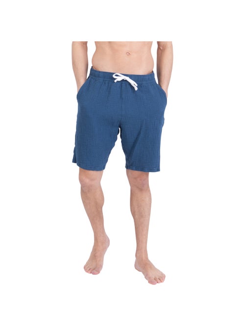 Pyjama court col rabat homme Easy Coton Athena - Kiabi
