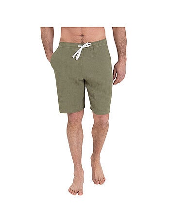 Pyjama court col rabat homme Easy Coton Athena