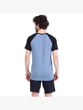 Pyjama court col rond homme ecopack construction athena