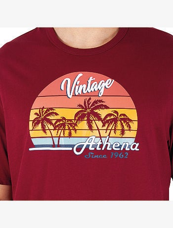 Pyjama court col rond homme Ecopack Sérigraphie Athena