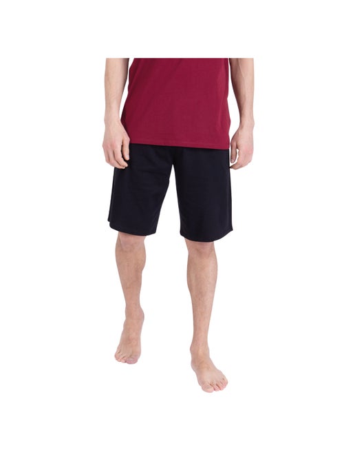 Pyjama court col rond homme Ecopack Sérigraphie Athena - Kiabi