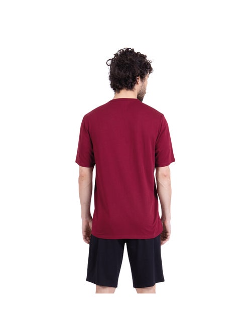 Pyjama court col rond homme Ecopack Sérigraphie Athena - Kiabi