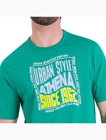 Pyjama court col rond homme Ecopack Sérigraphie Athena