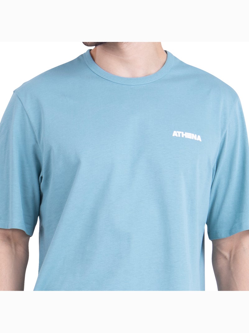 Pyjama court col rond homme My Petit Prix Athena Bleu Noir - Kiabi