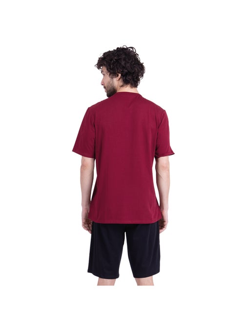 Pyjama court col rond homme My Petit Prix Athena - Kiabi