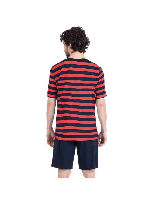 Pyjama court col rond homme Rayures Ocean Club Athena - Kiabi