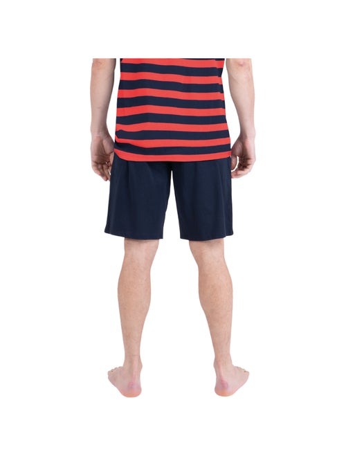 Pyjama court col rond homme Rayures Ocean Club Athena - Kiabi