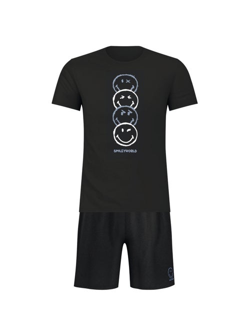 Pyjama court col rond homme SmileyWorld® I Athena - Kiabi