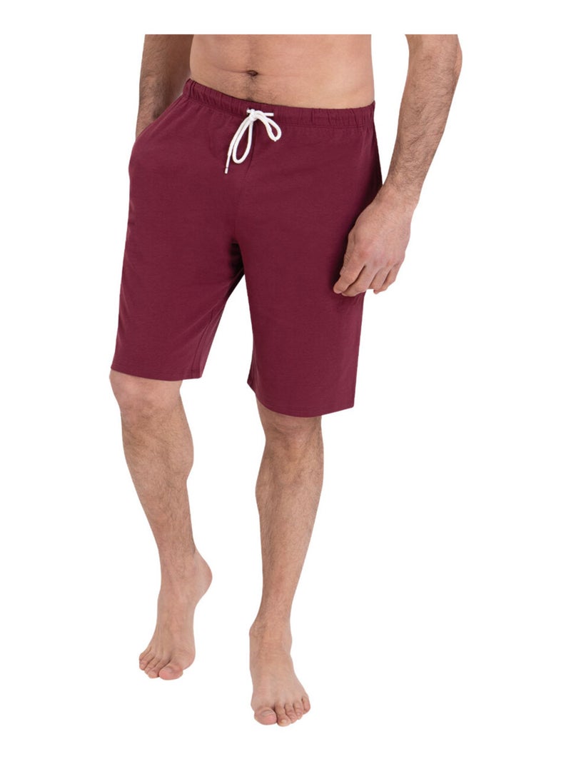 Pyjama court col rond homme Sport Athena Gris Bordeaux - Kiabi