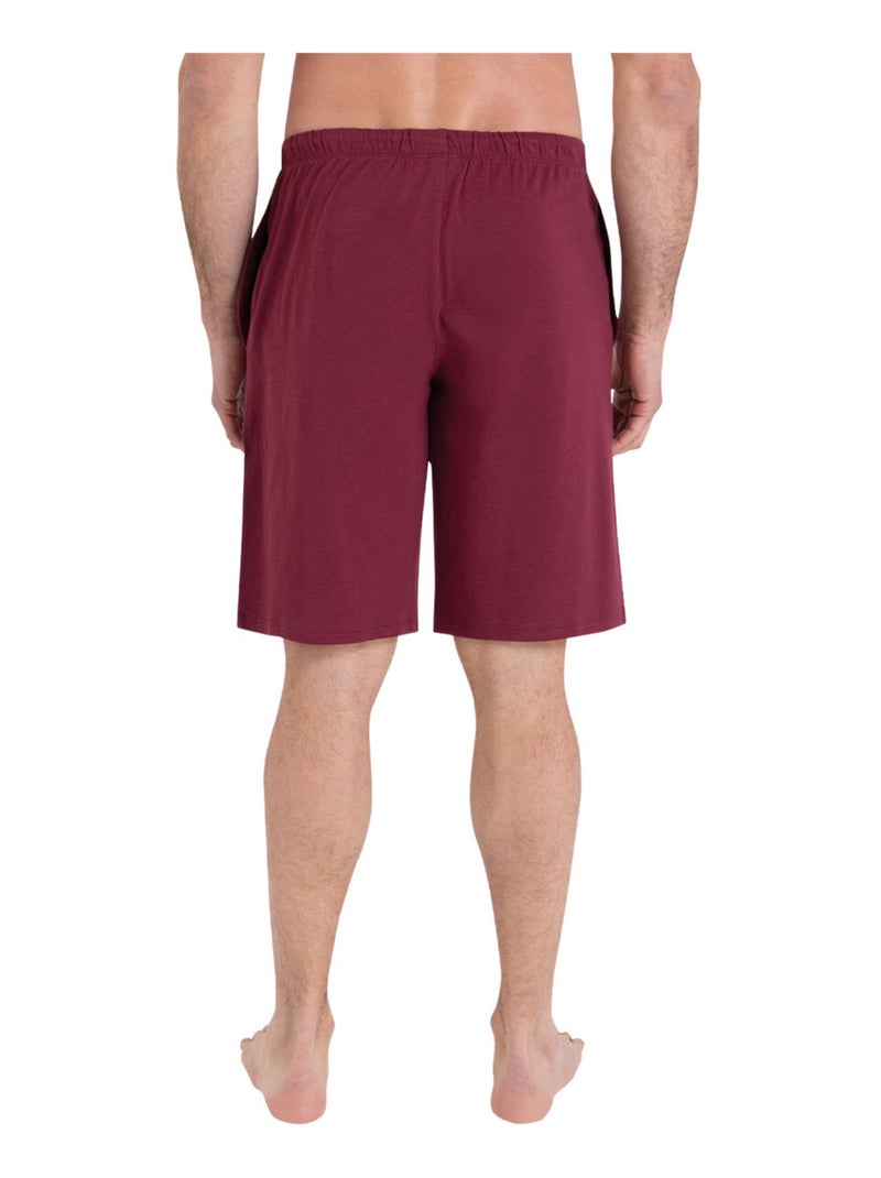 Pyjama court col rond homme Sport Athena Gris Bordeaux - Kiabi