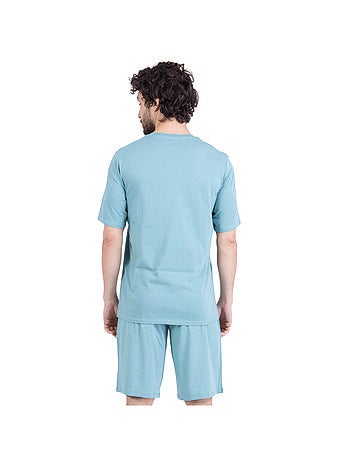 Pyjama court col rond homme Sportswear Athena