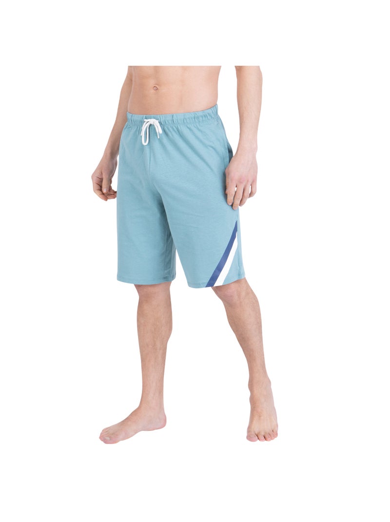 Pyjama court col rond homme Sportswear Athena Vert - Kiabi