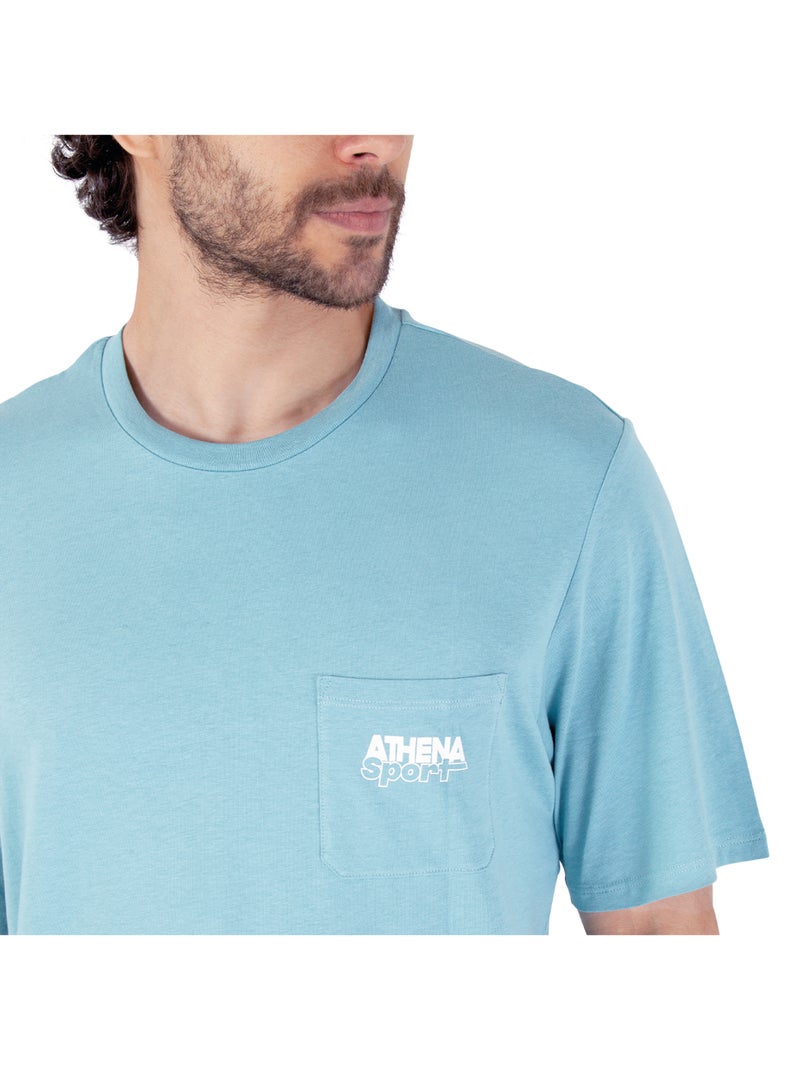 Pyjama court col rond homme Sportswear Athena Vert - Kiabi