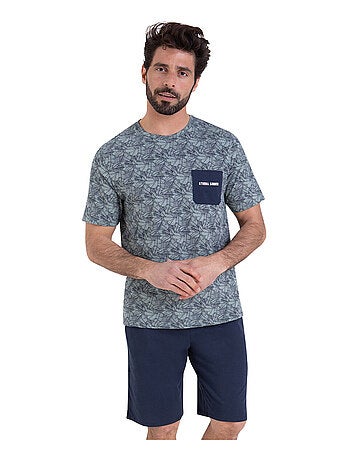 Pyjama court col rond homme Summer Athena