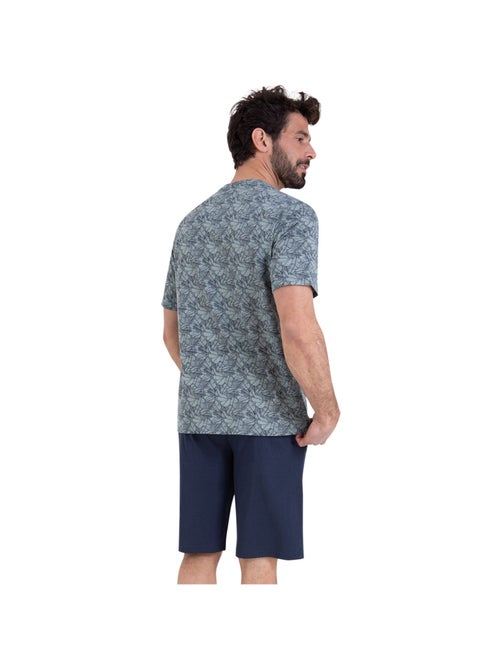 Pyjama court col rond homme Summer Athena - Kiabi