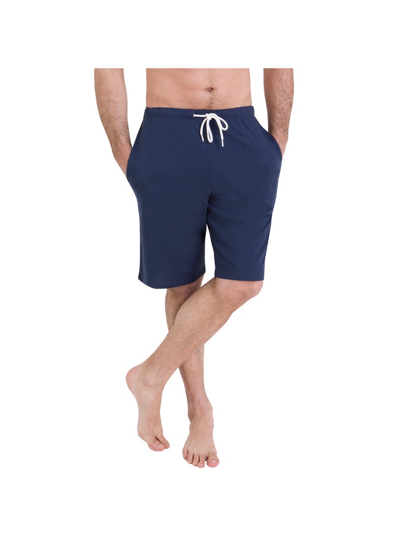 Pyjama court col rond homme Waffle Athena Bleu - Kiabi