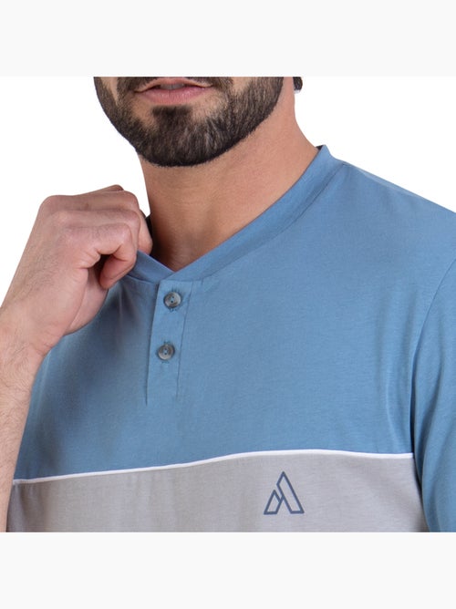 Pyjama court col tunisien homme Chic Athena - Kiabi