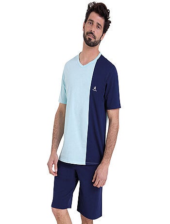 Pyjama court col V homme Ecopack Athena