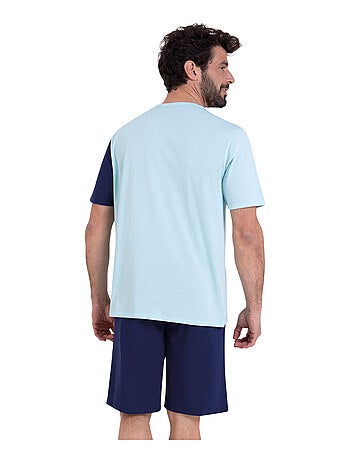 Pyjama court col V homme Ecopack Athena